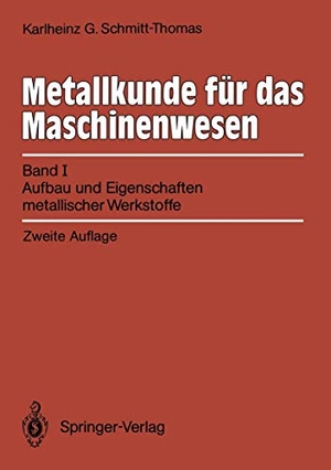 Schmitt-Thomas, Karlheinz G.. Metallkunde für das Maschinenwesen - Band I, Aufbau und Eigenschaften metallischer Werkstoffe. Springer Berlin Heidelberg, 1990.