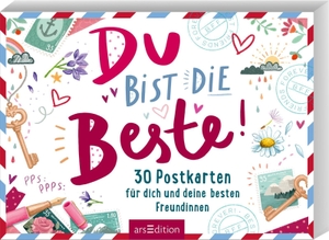 Buchholz, Natalie. Du bist die Beste! 30 Postkarten für dich und deine besten Freundinnen (PS: Du bist die Beste!). Ars Edition GmbH, 2026.