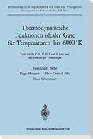 Thermodynamische Funktionen idealer Gase für Temperaturen bis 6000 °K