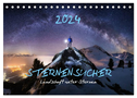 Sternensucher - Landschaft unter Sternen (Tischkalender 2024 DIN A5 quer), CALVENDO Monatskalender