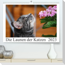 Die Launen der Katzen 2023 (Premium, hochwertiger DIN A2 Wandkalender 2023, Kunstdruck in Hochglanz)
