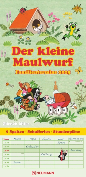 Neumann (Hrsg.). Der kleine Maulwurf 2025 Familienplaner - Familien-Timer - Termin-Planer - Kinder-Kalender - Familien-Kalender - 22x45 - Familienplaner. Neumann Verlage GmbH & Co, 2024.