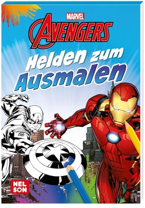 Marvel Avengers: Helden zum Ausmalen - Malblock | Malblock für Kinder ab 4 Jahren. Nelson Verlag, 2023.