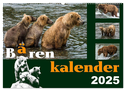 Bärenkalender (Wandkalender 2025 DIN A2 quer), CALVENDO Monatskalender