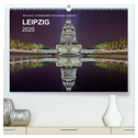 Leipzig - Fotografiert bei Nacht von Michael Allmaier (hochwertiger Premium Wandkalender 2025 DIN A2 quer), Kunstdruck in Hochglanz