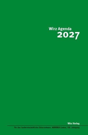 Wirz 2027 / Wirz Agenda 2027. Reinhardt Friedrich Verla, 2026.