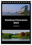 Hamburg Panoramen 2024 ¿ Jahresplaner (Tischkalender 2024 DIN A5 hoch), CALVENDO Monatskalender