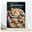Kuschelkatzen - Fellnasen im Schlummerland (hochwertiger Premium Wandkalender 2025 DIN A2 hoch), Kunstdruck in Hochglanz