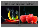 Obst und Gemüse Galerie (Tischkalender 2024 DIN A5 quer), CALVENDO Monatskalender