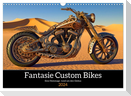 Fantasie Custom Bikes - Eine Hommage rund um den Globus (Wandkalender 2024 DIN A3 quer), CALVENDO Monatskalender