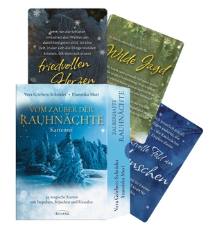 Griebert-Schröder, Vera / Franziska Muri. Vom Zauber der Rauhnächte Kartenset - 49 magische Karten mit Impulsen, Bräuchen und Ritualen. Irisiana, 2026.