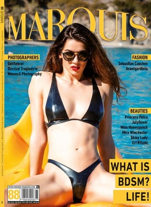 Marquis (Hrsg.). MARQUIS Magazine No. 88 - Fetish, Fashion, Latex & Lifestyle -- English Version - The legendary MARQUIS magazine, issue no. 88 - this time featuring Princess Petra, the MARQUIS Awards, the Avantgardista, Gottlehrer and Lola Noir, the Dominatrix Mistress JulyDoner, Eri Kitami, Sebastian Cauchos, Shiny Lady, Mira Winchester, Dazzled Troglodyte Part 2 of the Las Vegas trip and much, much more!. Ubooks-Verlag U-line, 2026.