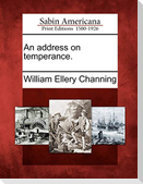 An Address on Temperance.