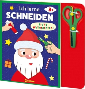 Ich lerne schneiden - Frohe Weihnachten! - Bastelbuch mit kindersicherer Schere für Kinder ab 3 Jahren. Loewe Verlag GmbH, 2024.