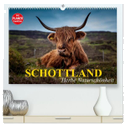 Schottland. Herbe Naturschönheit (hochwertiger Premium Wandkalender 2025 DIN A2 quer), Kunstdruck in Hochglanz