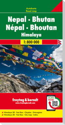 Nepal - Bhutan, Autokarte 1:800.000  LZ bis 2023