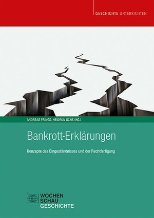 Ochs, Heidrun / Andreas Frings (Hrsg.). Bankrott-Erklärungen - Konzepte des Eingeständnisses und der Rechtfertigung. Wochenschau Verlag, 2022.