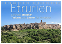 Etrurien: Land der Etrusker - Toskana und Latium für Entdecker (Tischkalender 2024 DIN A5 quer), CALVENDO Monatskalender
