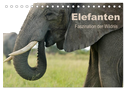 Elefanten - Faszination der Wildnis (Tischkalender 2025 DIN A5 quer), CALVENDO Monatskalender