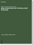 Bibliographie de phonologie romane