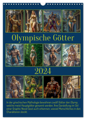 Olympische Götter (Wandkalender 2024 DIN A3 hoch), CALVENDO Monatskalender