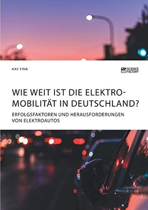 Fink, Kay. Wie weit ist die Elektromobilität in Deutschland? Erfolgsfaktoren und Herausforderungen von Elektroautos. Science Factory, 2019.