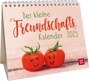 Groh Verlag (Hrsg.). Mini-Kalender 2025: Der kleine Freundschaftskalender - Mini-Monatskalender. Kleiner Tischkalender zum Aufstellen mit Monatskalendarium. Groh Verlag, 2024.