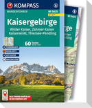KOMPASS Wanderführer Kaisergebirge, Wilder Kaiser, Zahmer Kaiser, Kaiserwinkl, Thiersee-Pendling,60 Touren mit Extra-Tourenkarte