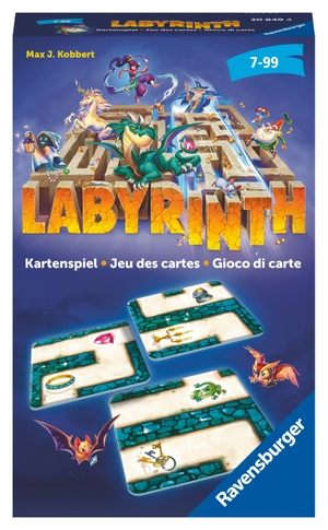 Kobbert, Max. Ravensburger - Labyrinth Kartenspiel 20849 - Der Familienklassiker für 2 - 6 Spieler - Spiel für Kinder ab 7 Jahren. Ravensburger Spieleverlag, 2022.