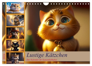 Meutzner, Dirk. Lustige Kätzchen (Wandkalender 2024 DIN A4 quer), CALVENDO Monatskalender - Süßer geht es kaum, zwölf witzige Katzenbilder für jeden Tierliebhaber. Calvendo, 2023.