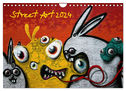 Street-Art 2024 / CH-Version (Wandkalender 2024 DIN A4 quer), CALVENDO Monatskalender