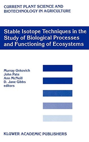 Unkovich, M. J. / J. Gibbs et al (Hrsg.). Stable Isotope Techniques in the Study of Biological Processes and Functioning of Ecosystems. Springer Netherlands, 2001.