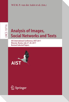 Analysis of Images, Social Networks and Texts