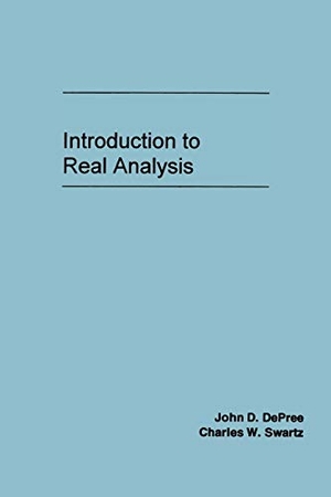 Depree, John / DePree et al. Introduction to Real Analysis. John Wiley & Sons, 1988.