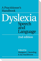 Dyslexia, Speech and Language 2e