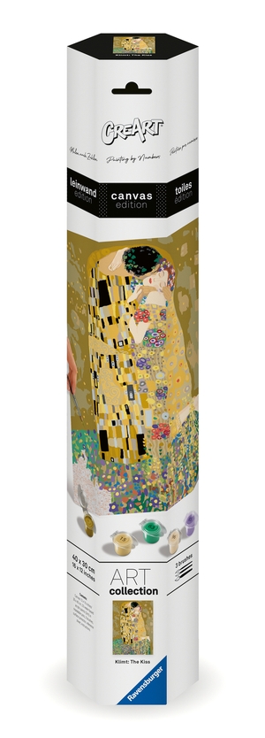 CreArt, Malen nach Zahlen Canvas Leinwand - Leinwand Der Kuss (Klimt) - Malen nach Zahlen auf Leinwand!. Ravensburger Spieleverlag, 2024.