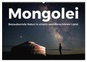 Mongolei - Bezaubernde Natur in einem wunderschönen Land. (Wandkalender 2024 DIN A2 quer), CALVENDO Monatskalender