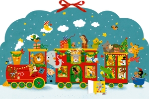 Memo-Adventskalender - Bunte Weihnachtseisenbahn der Tiere - Bunte Weihnachtseisenbahn der Tiere. Coppenrath, 2024.