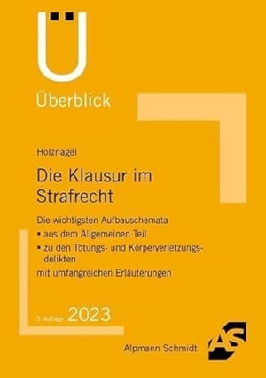 Holznagel, Sascha. Die Klausur im Strafrecht. Alpmann Schmidt, 2022.
