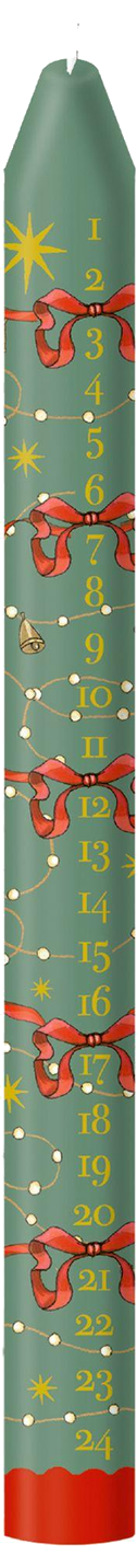 Adventskalender-Kerze - In den Herzen wird`s hell