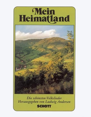 Andersen, Ludwig (Hrsg.). Mein Heimatland. Melodie-Ausgabe - Die schönsten Volks-, Wander-, Trink- und Scherzlieder. Ein- und zweistimmig. Mit vollständigem Text. Schott Music, 2000.