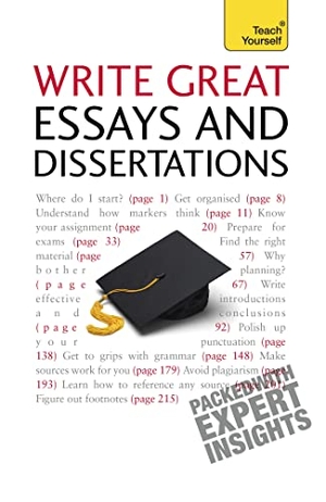 Hutchison, Hazel. Write Great Essays and Dissertations: Teach Yourself. John Murray Press, 2010.