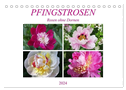 PFINGSTROSEN Rosen ohne Dornen (Tischkalender 2024 DIN A5 quer), CALVENDO Monatskalender
