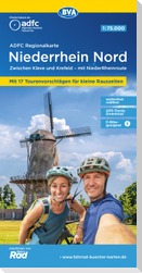 ADFC-Regionalkarte Niederrhein Nord, 1:75.000, mit Tagestourenvorschlägen, reiß- und wetterfest, E-Bike-geeignet, mit Knotenpunkten, GPS-Tracks Download