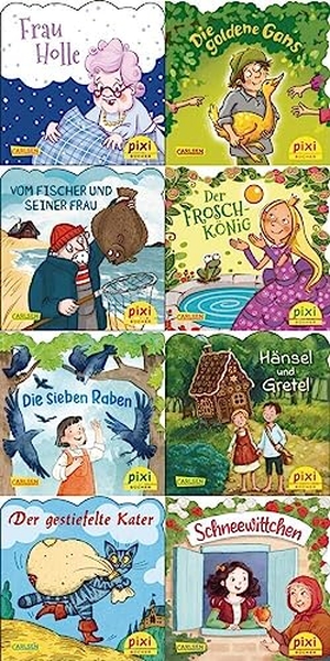 Pixi-Box 293: Pixis liebste Märchen (8x8 Exemplare). Carlsen Verlag GmbH, 2024.