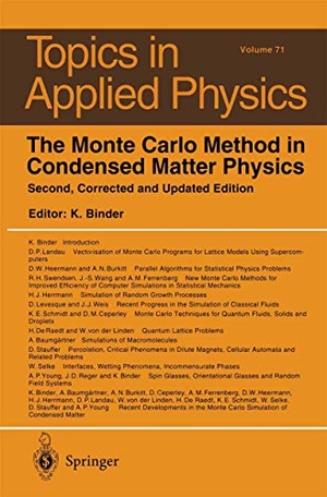 Binder, Kurt (Hrsg.). The Monte Carlo Method in Condensed Matter Physics. Springer Berlin Heidelberg, 1995.