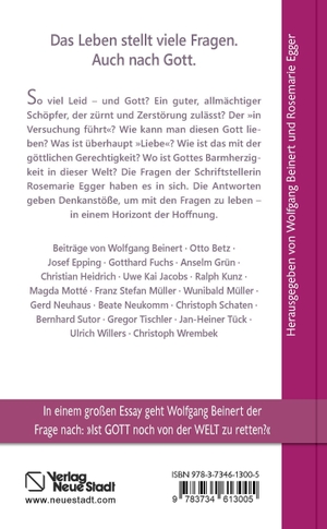 Beinert, Wolfgang. So viel Leid - und Gott? - Ein Lesebuch zu existenziellen Glaubensfragen. Neue Stadt Verlag GmbH, 2022.