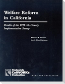Welfare Reform in California