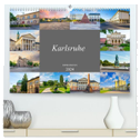 Karlsruhe Impressionen (hochwertiger Premium Wandkalender 2024 DIN A2 quer), Kunstdruck in Hochglanz
