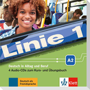 Linie 1 A2. 4 Audio-CDs zum Kurs- und Übungsbuch
